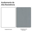 Ver mais imagens de Armário Aéreo 100 cm 1 Porta Basculante Bc Agata Madesa Branco/Cinza