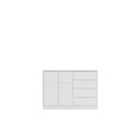 Ver imagem 6 de Jogo de Quarto Pérola com Guarda Roupa 3 Portas e 4 Gavetas + Cômoda 2 Portas e 4 Gavetas + Berço