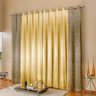 Cortina Para Sala Dourada 3m x 2,6m Safari Para Varão Simples - 1