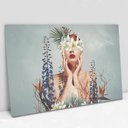 Ver imagem 1 de Quadro Decorativo em Canvas Floral Florescer - Moldura Madeira - 120 x 80cm