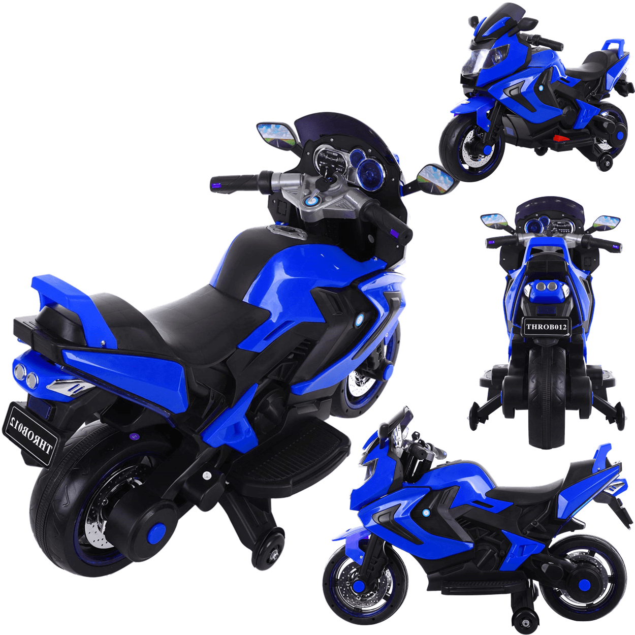 Moto Triciclo Eletrico Brunte Valentina Azul 12v Shiny Toys - 2
