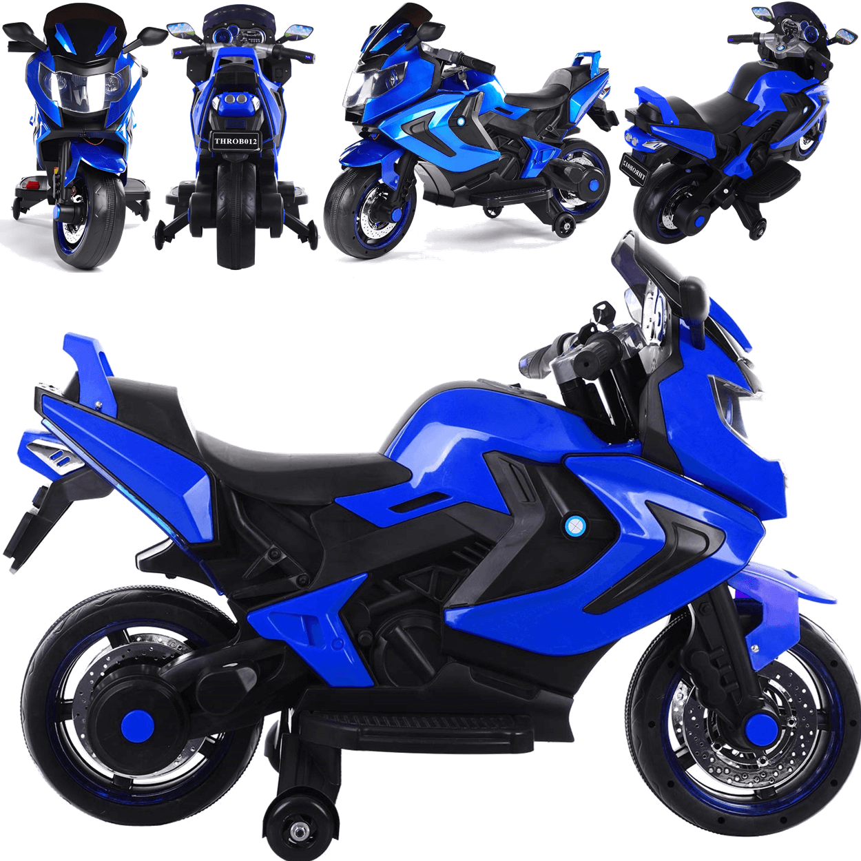 Moto Triciclo Eletrico Brunte Valentina Azul 12v Shiny Toys - 3