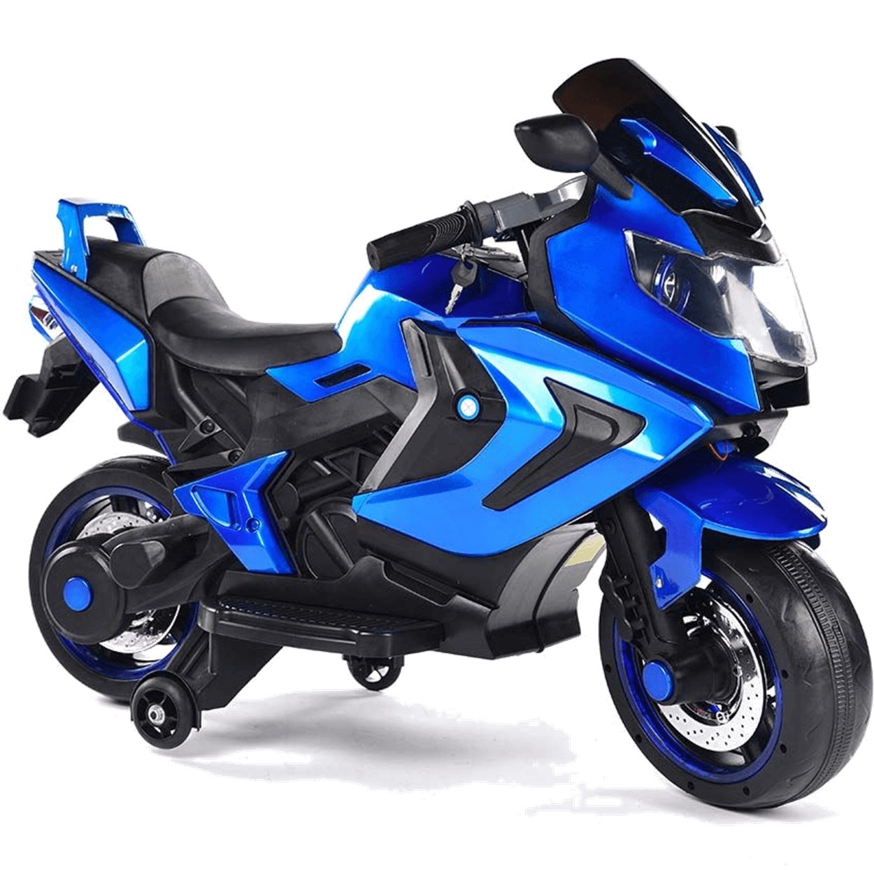 Moto Triciclo Eletrico Brunte Valentina Azul 12v Shiny Toys