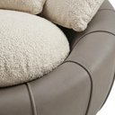 Ver imagem 7 de Poltrona Decorativa Safira Base Giratoria Boucle e Courino Tce 1010 Tcs 726 Moll