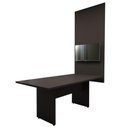 Ver imagem 3 de Conjunto Sala de Reunião Mesa 1,80m Preta Painel para Tv F5 Cor:preto