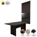 Ver imagem 4 de Conjunto Sala de Reunião Mesa 1,80m Preta Painel para Tv F5 Cor:preto