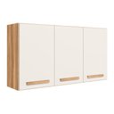 Ver imagem 1 de Armário Aereo 3 Portas 120cm Intenza Freijo/off White Cristal - Ssx Multicoisas