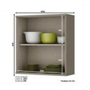 Ver imagem 3 de Armário Aéreo 1 Porta 60cm Connect Duna/cristal - Móveis Henn