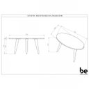 Ver imagem 3 de Mesa de Centro Oval Retrô Be Mobiliário