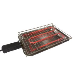 Churrasqueira Elétrica Portátil em Inox: Grill Master da Alfa Suportel para Churrascos Perfeitos:110 - 3