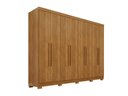 Ver imagem 2 de Guarda-Roupa Casal 8 Portas com Pés 241cm Multimóveis Cinamomo