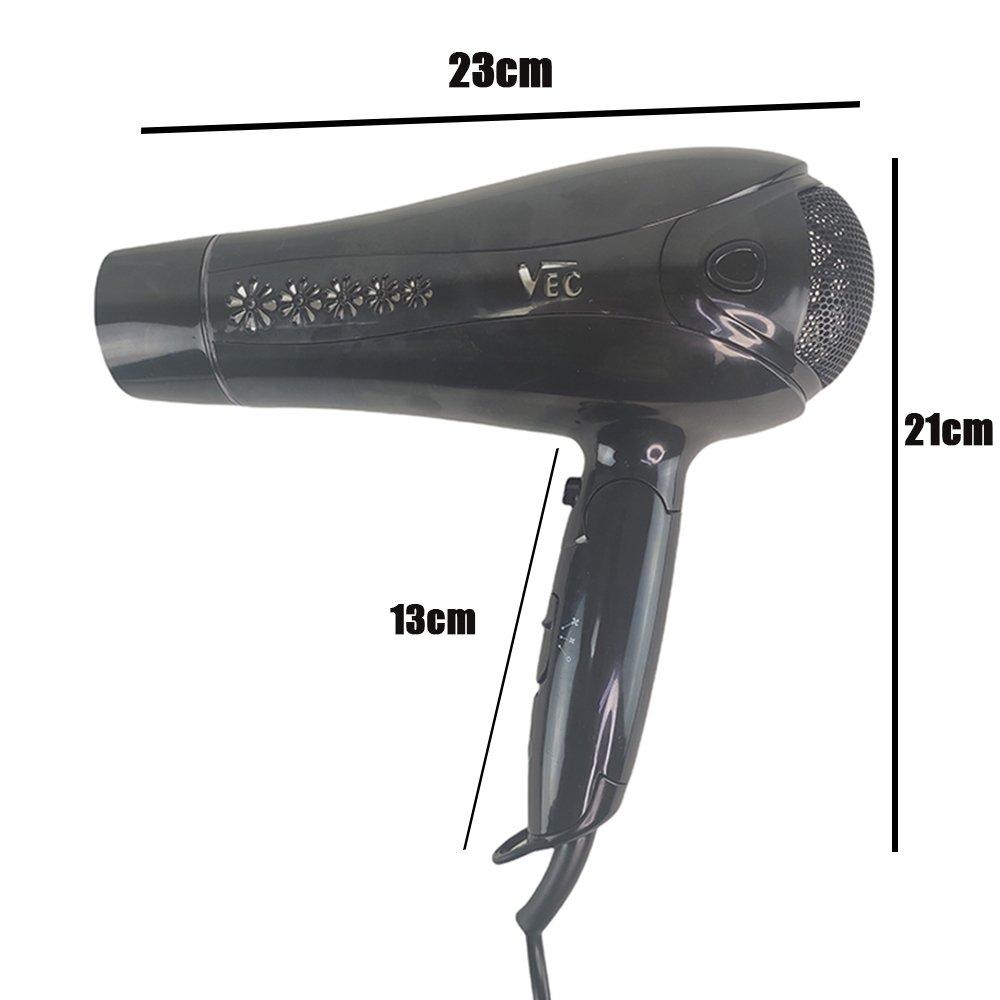 Secador de Cabelo Bivolt 2000W Silencioso Dobravel Difusor Salao