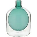 Ver imagem 1 de Vaso Garrafa Decorativo de Vidro Verde 17x15x15cm Enfeite Sala Mesa Estante