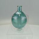 Ver mais imagens de Vaso Garrafa Decorativo de Vidro Verde 17x15x15cm Enfeite Sala Mesa Estante
