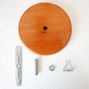 Ver imagem 7 de Canopla Prato de Madeira Maciça para Lustres e Pendentes