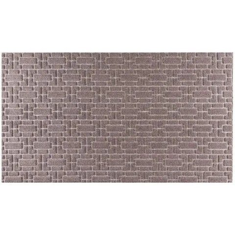 Tapete Passadeira Atlanta Antiderrapante 60x180cm Corttex - Tijolinho Marrom