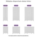 Ver imagem 4 de Berço Americano 3 em 1 com Colchão Incluso e Cômoda 4 Gavetas Dengo Multimóveis Mp4702