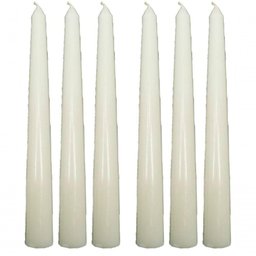 Conjunto 9 Vela Natalina Decoração Branca para Castiçal 21cm - 1