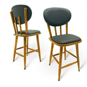 Ver imagem 1 de Cadeira Madeira Torneada Estofada - 53cm Natural