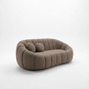 Ver imagem 2 de Sofá Curvo Orgânico Confortável Concha Bouclê Cappuccino - Vimont Moveis