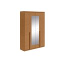 Ver imagem 1 de Guarda Roupa 4 Portas e 2 Gavetas C/espelho Alonzo Amendoa Clean - Lopas