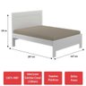 Cama de Casal 100% Mdf 490 Branco - Foscarini - 2
