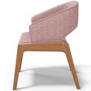 Ver imagem 4 de Kit 06 Cadeiras de Jantar e Estar Living Estofada Lince L02 Linho Rosa - Lyam Decor