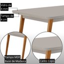 Ver imagem 6 de Mesa de Jantar Copper 180cm Tampo MDF Vidro Canto Copo com 6 Cadeiras Carolina