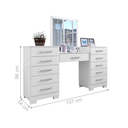 Ver imagem 2 de Conjunto de Cômoda e Penteadeira Salina Branco