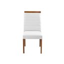 Ver imagem 1 de Cadeira Decorativa Sala de Jantar Luxo Sueli Facto Branco - Mozzelar