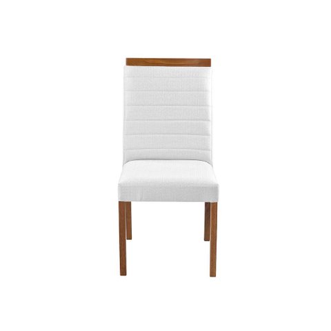 Cadeira Decorativa Sala de Jantar Luxo Sueli Facto Branco - Mozzelar