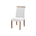 Ver imagem 5 de Cadeira Decorativa Sala de Jantar Luxo Sueli Facto Branco - Mozzelar