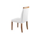 Ver imagem 6 de Cadeira Decorativa Sala de Jantar Luxo Sueli Facto Branco - Mozzelar