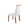 Cadeira Decorativa Sala de Jantar Luxo Sueli Facto Branco - Mozzelar - 6