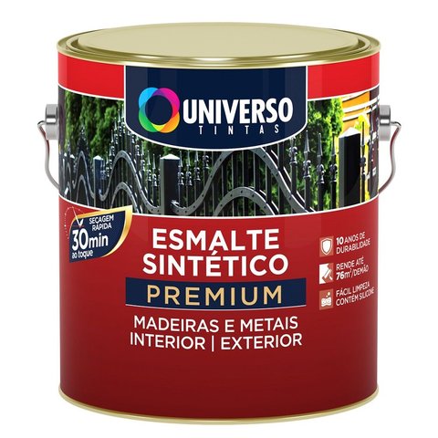 Esmalte Sintetico Fosco 900ml Preto Universo