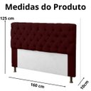 Ver imagem 4 de Cabeceira Queen Cama Box Estofada 160 Cm Mirage Veludo