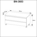 Ver imagem 3 de Kit Banheiro Com Cuba Inclusa Gabinete e Balcão Móvel Cor: Mármore Branco