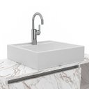 Ver imagem 7 de Kit Banheiro Com Cuba Inclusa Gabinete e Balcão Móvel Cor: Mármore Branco