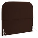 Ver imagem 3 de Cabeceira Cama Box Queen 1,60m Orgânica Luma Veludo Marrom