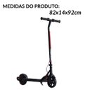 Ver imagem 2 de Patinete Motorizado Elétrico 150w Scooter 24v Infantil Dobrável Led Preto Bivolt Importway Iwpel150