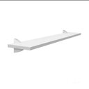 Ver imagem 3 de Kit Jogo 2 Prateleiras de Livro de Parede MDF Branco 45x20 com Suporte