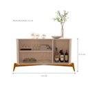 Ver imagem 5 de Conjunto de Mesa de Centro e Buffet Nexus Off White