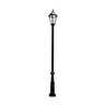 Poste Vitória Jardim Luminária Italiana Led Alumínio 336cm - 1