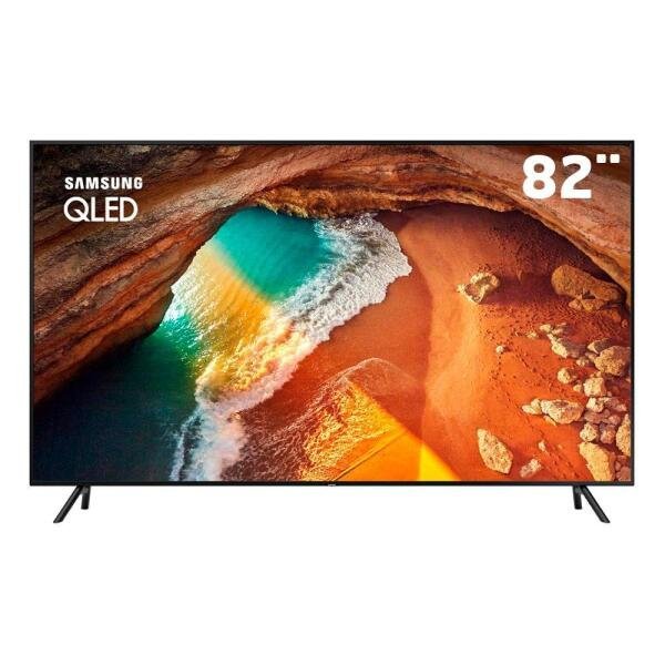 Smart TV Qled Samsung 82 Polegadas 82Q60R, Ultra Hd 4K, Hdr 500, 4 HDMI, 2 USB, Modo Ambiente, 120Hz - 1