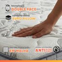 Ver imagem 5 de Cama Box Queen Molas Ensacadas D33 Double Face 158x198x65cm Hellen - Suporta até 120 kg por Pessoa