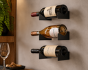 Ver imagem 5 de Suporte de Parede para Garrafa de Vinho Expositor Aço Adega