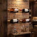 Ver imagem 3 de Suporte de Parede para Garrafa de Vinho Expositor Aço Adega