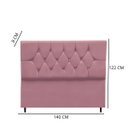 Ver imagem 3 de Cabeceira para Cama Box Estofada Casal 140 Cm Suede Isabela:rosê