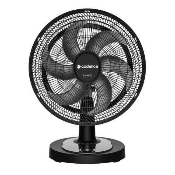 Ventilador Turbo Conforto Mesa e Parede 6 Pás 42cm Preto Cadence 127v Vtr470-127