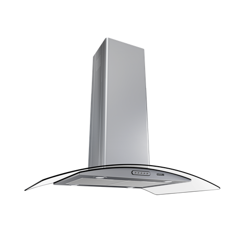 Coifa Nardelli Ilha Vidro Curvo Aço Inox 90cm 220V 50011410